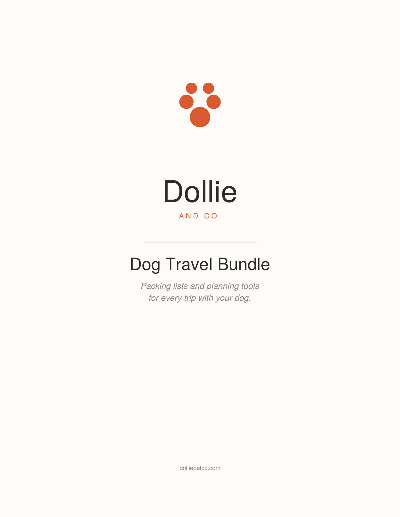 Dog Travel Bundle