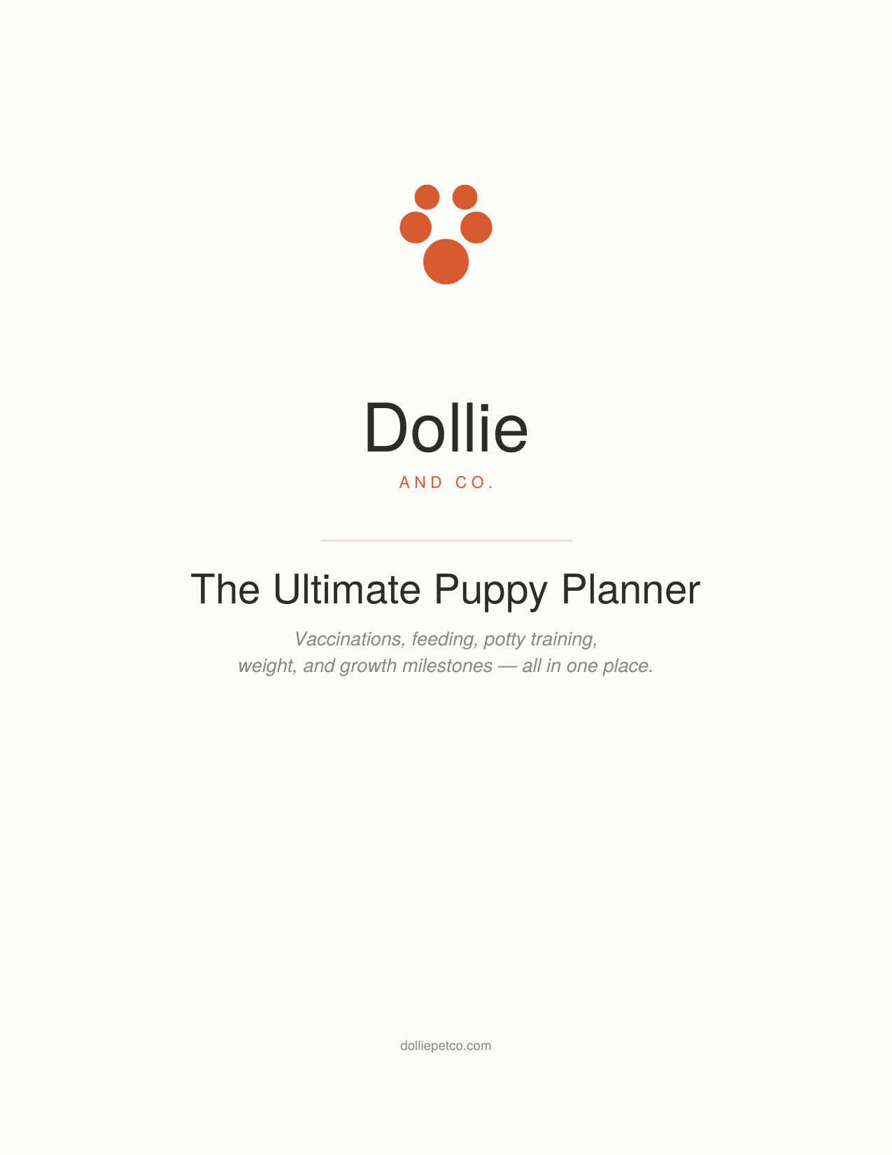 The Ultimate Puppy Planner